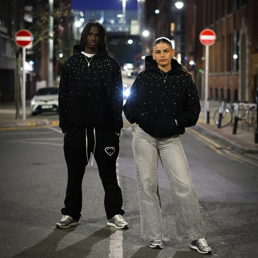 Vibe Rhinestone Galaxy Hoodie